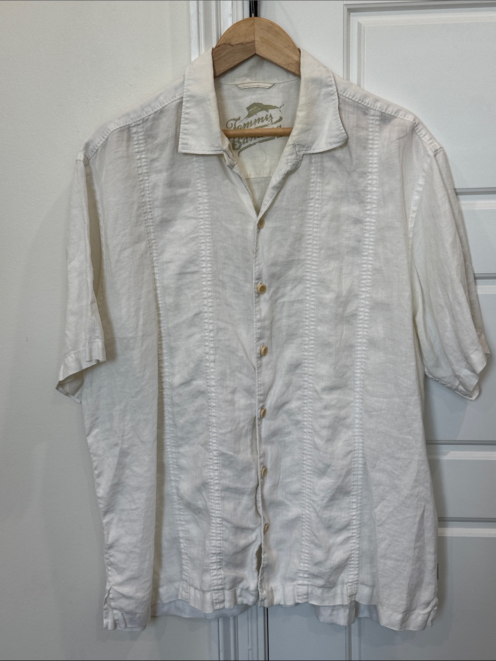 Tommy Bahama 100% Linen Men’s Top Button-up Chic Casual Style